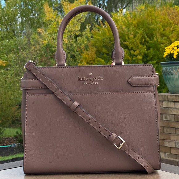 AUTHENTIC Kate Spade Staci Colorblock Medium Satchel DUSK CITYSCAPE -  ORIGINAL, US IMPORTED, Women's Fashion, Bags & Wallets, Shoulder Bags on  Carousell